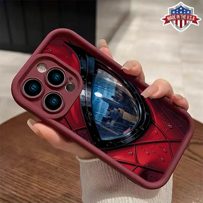 Cool Comic Hero Eye Pattern Phone Case for Iphone 17 16 15 14 Pro Max 13 12 11 XR XS plus Air Slim Shockproof anti Scratch TPU Protective Cover Stylish Superhero Aesthetic Phone Accessory