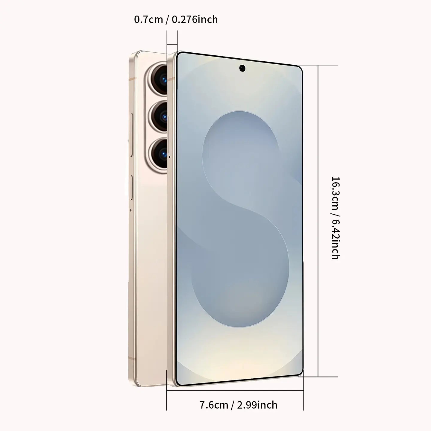 6.8-Inch Large-Screen Smart Phone, Supporting Dual SIM Dual Standby, Equipped with a Hidden Stylus, Featuring a Rear 13MP Pixel + Front 5MP Pixel, 8-Core Processor, 4G RAM, and Can Also Expand the Storage Space by an Additional 128GB.