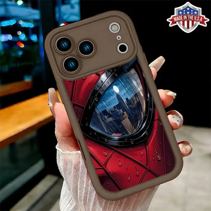 Cool Comic Hero Eye Pattern Phone Case for Iphone 17 16 15 14 Pro Max 13 12 11 XR XS plus Air Slim Shockproof anti Scratch TPU Protective Cover Stylish Superhero Aesthetic Phone Accessory