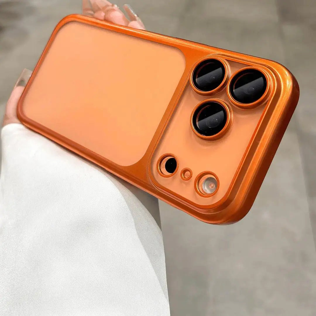 Frosted Electroplated PC Ultra-Thin Shockproof 16 Lens Protector Case for Iphone 11-17 Pro Max Phone Case,