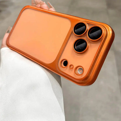 Frosted Electroplated PC Ultra-Thin Shockproof 16 Lens Protector Case for Iphone 11-17 Pro Max Phone Case,