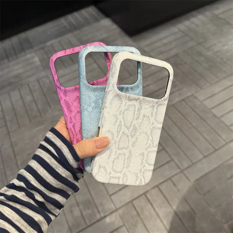Retro Python Skin Pattern Case for Iphone 17 Pro Max, Full Protection Anti-Drop Case for Iphone 16