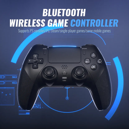 Anti-Stick Drift Wireless Controller for PS5/PC – Programmable Macro Back Buttons, 6-Axis Gyro, Dual Vibration, Turbo, Touchpad, Bluetooth 5.0, 3.5Mm Audio & Mic