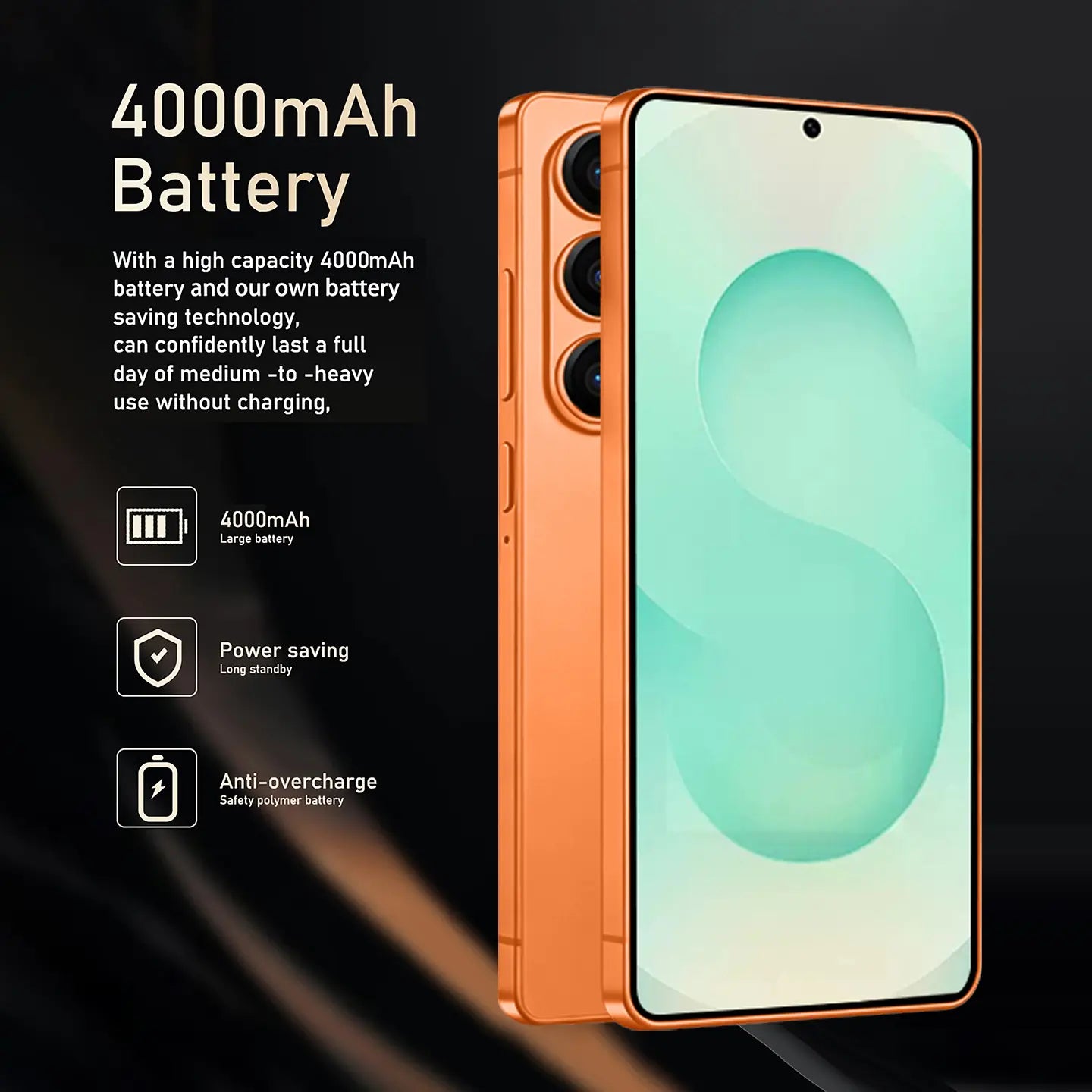 6.8-Inch Large-Screen Smart Phone, Supporting Dual SIM Dual Standby, Equipped with a Hidden Stylus, Featuring a Rear 13MP Pixel + Front 5MP Pixel, 8-Core Processor, 4G RAM, and Can Also Expand the Storage Space by an Additional 128GB.