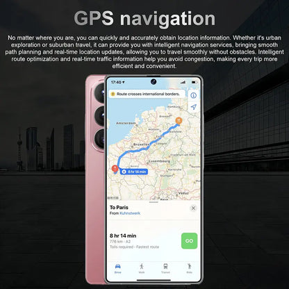 6.8-Inch Large-Screen Smart Phone, Supporting Dual SIM Dual Standby, Equipped with a Hidden Stylus, Featuring a Rear 13MP Pixel + Front 5MP Pixel, 8-Core Processor, 4G RAM, and Can Also Expand the Storage Space by an Additional 128GB.