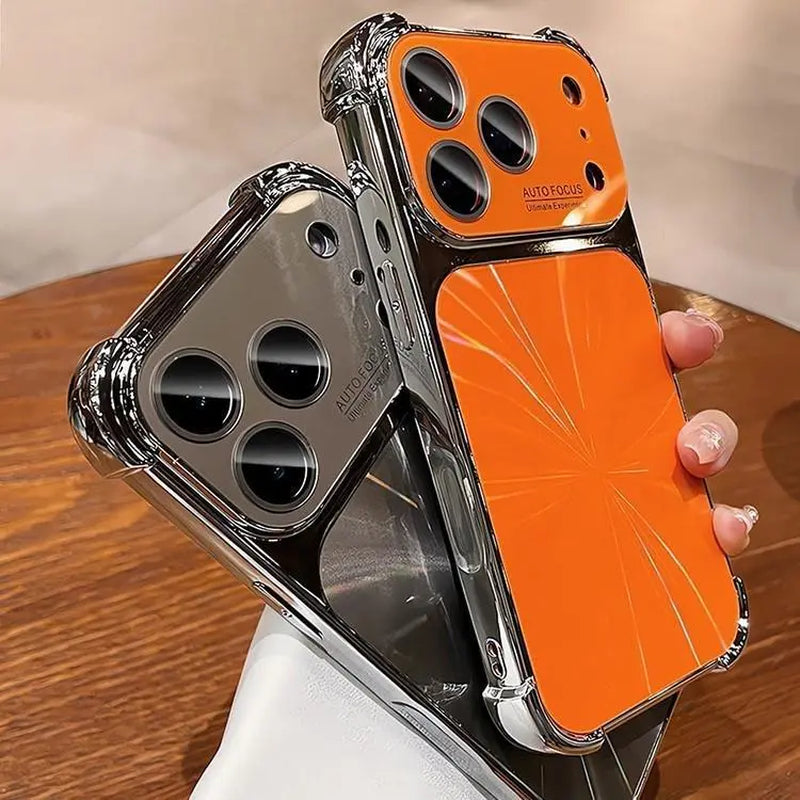 CD Pattern Electroplated Four-Corner Shockproof Phone Case for Iphone 17 Pro Max 16 15 14 13 Pro plus Max | Luxury Plated Frame, CD Texture Back, Reinforced Corners | Trendy Protective Cover #YJJGLSDSC Protection Cellphone
