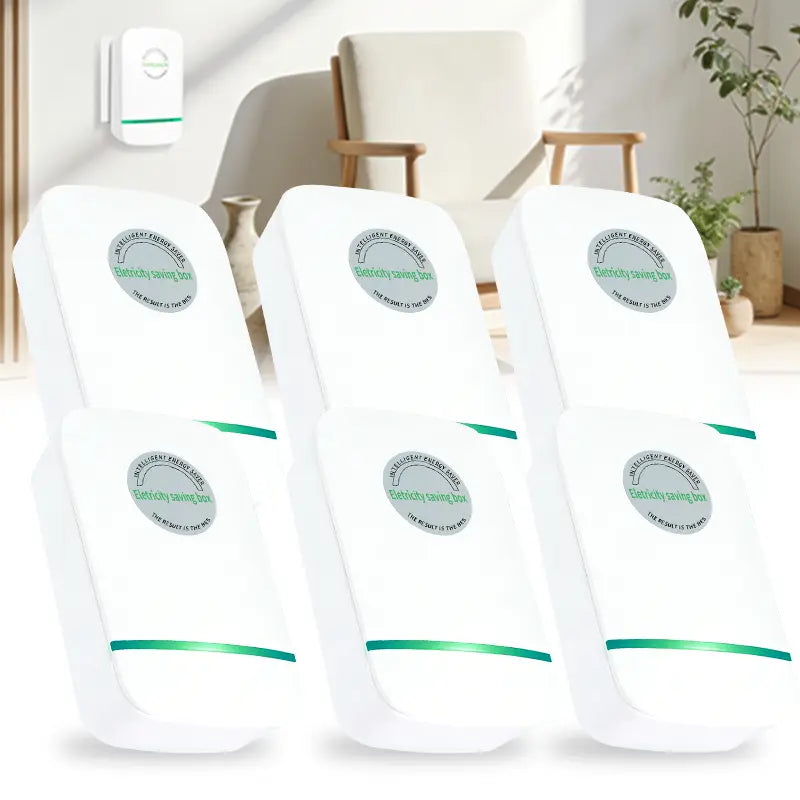 6 PCS Plug-In Power Box with US Plug 2026 Updated Design, Compatible with 90–250V Input Range