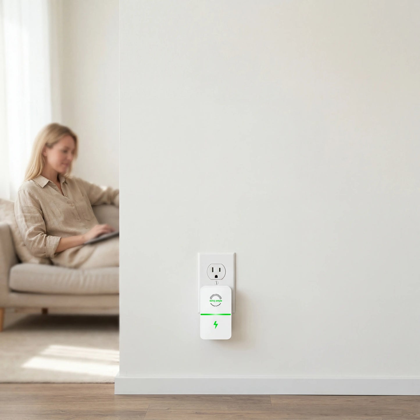 Plug-In Power Box with US Plug 2026 Updated Design, Compatible with 90–250V Input Range Multi Plug Outlet