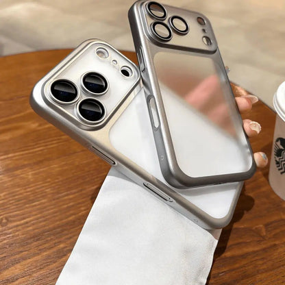 Frosted Electroplated PC Ultra-Thin Shockproof 16 Lens Protector Case for Iphone 11-17 Pro Max Phone Case,