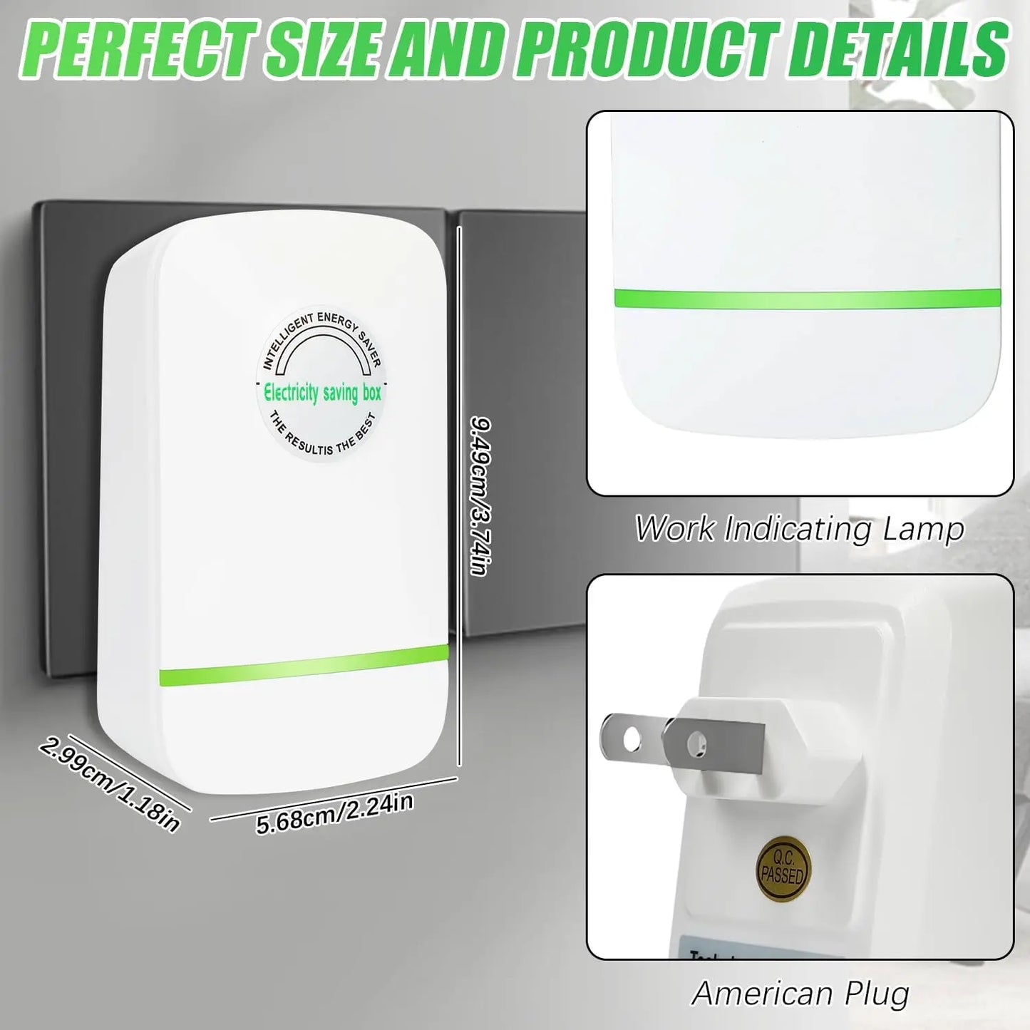Plug-In Power Device for Home-2026 Smart Design,Us Plug,90–250V Wide Voltage,Compact & Easy-To-Use Energy Accessory