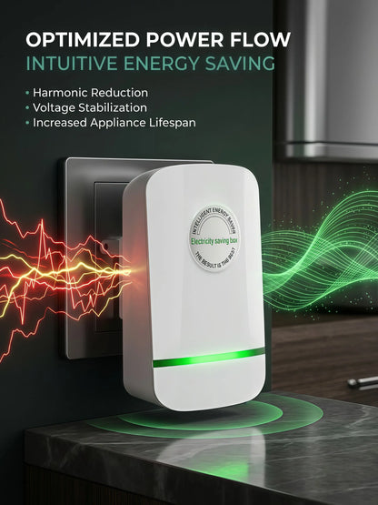 Electricity Bill Destroyer Us-Standard Power Saver — Stabilizes Voltage, Protects Equipment — Plug in and Save