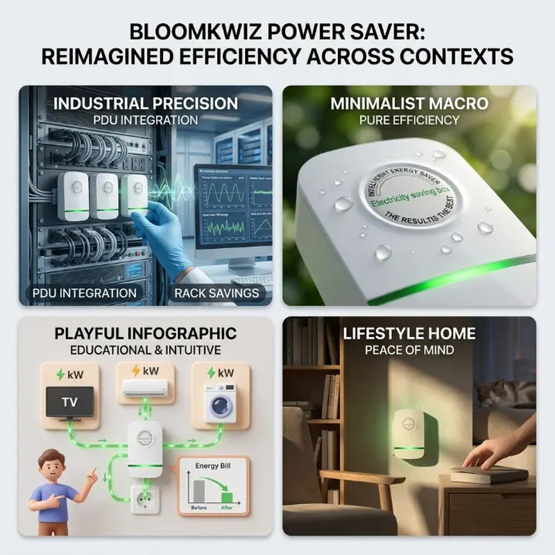 Electricity Bill Destroyer Us-Standard Power Saver — Stabilizes Voltage, Protects Equipment — Plug in and Save
