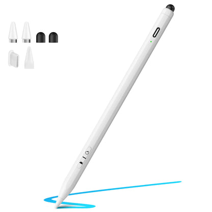 Penlike Dual-Tip Universal Stylus Pen for Ipad, Iphone, Android, 2 in 1 Fast Charge Active Stylus Pen for Touchscreen, Fine Tip, High Sensitivity, Magnetic Stylist Pencil for Samsung, Other Android Phones, Tablets
