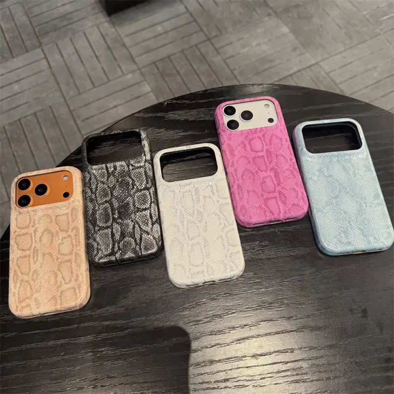 Retro Python Skin Pattern Case for Iphone 17 Pro Max, Full Protection Anti-Drop Case for Iphone 16