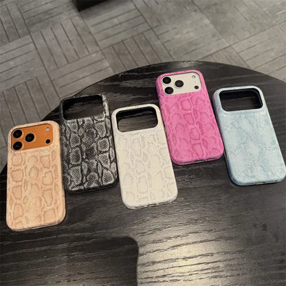 Retro Python Skin Pattern Case for Iphone 17 Pro Max, Full Protection Anti-Drop Case for Iphone 16