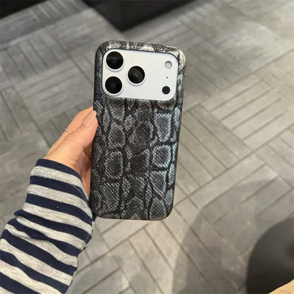 Retro Python Skin Pattern Case for Iphone 17 Pro Max, Full Protection Anti-Drop Case for Iphone 16