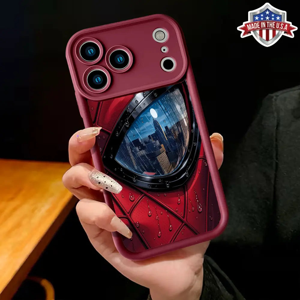 Cool Comic Hero Eye Pattern Phone Case for Iphone 17 16 15 14 Pro Max 13 12 11 XR XS plus Air Slim Shockproof anti Scratch TPU Protective Cover Stylish Superhero Aesthetic Phone Accessory