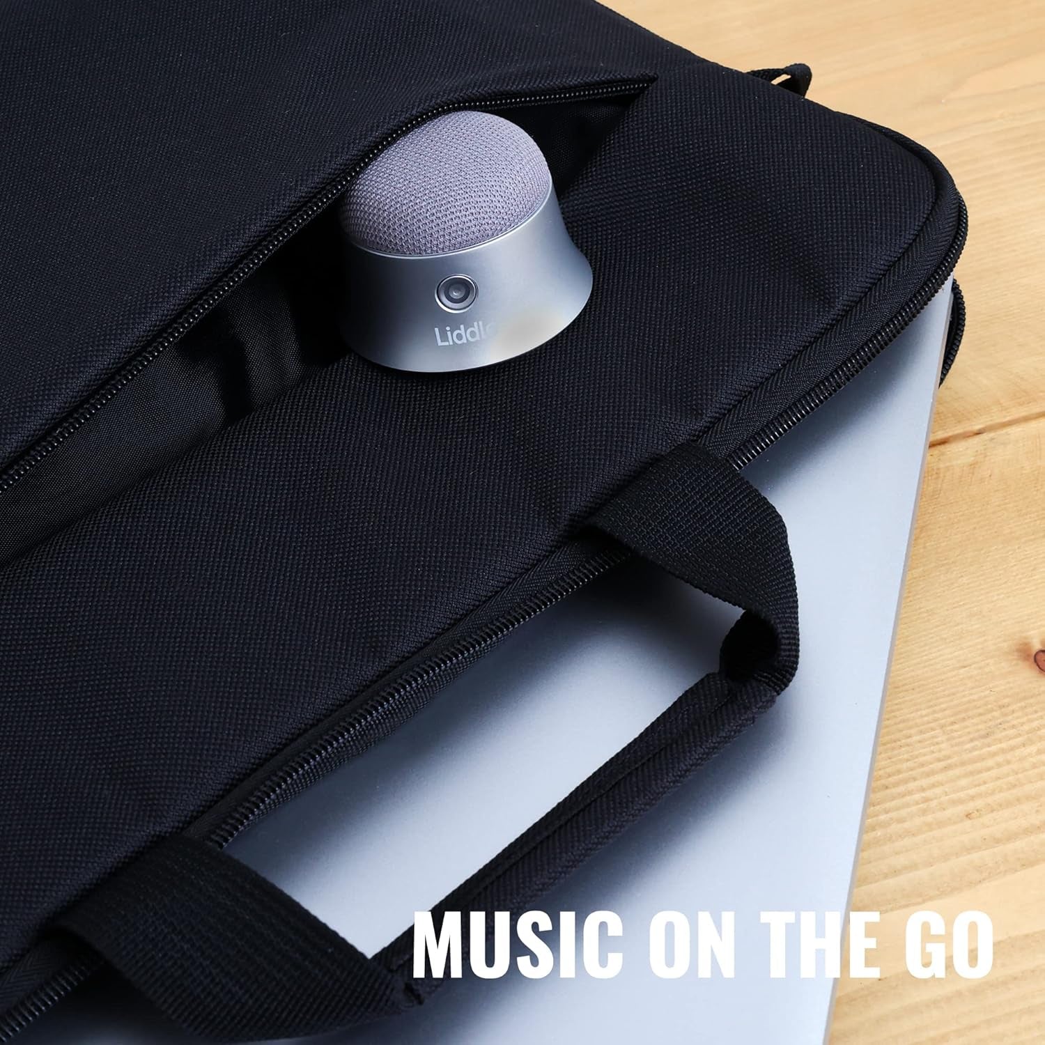 Magnetic Liddle Speaker Silver, Bluetooth 5.1, 3W, 6Hrs Battery, Magsafe Compatible, Wall Mount, Water Resistant, Best of CES 2022 Award