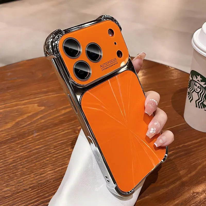 CD Pattern Electroplated Four-Corner Shockproof Phone Case for Iphone 17 Pro Max 16 15 14 13 Pro plus Max | Luxury Plated Frame, CD Texture Back, Reinforced Corners | Trendy Protective Cover #YJJGLSDSC Protection Cellphone
