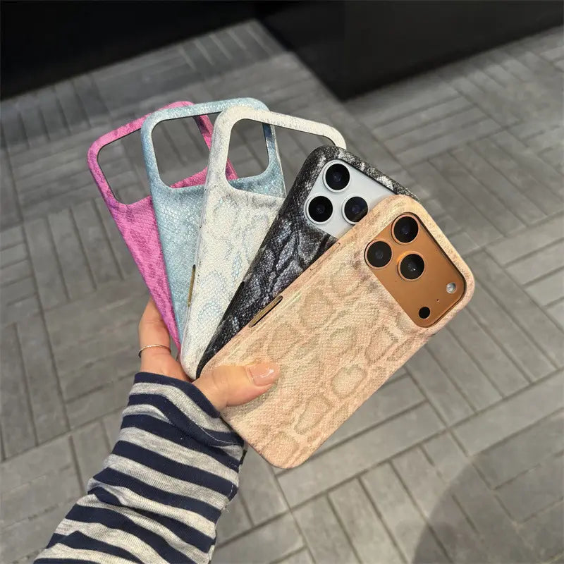 Retro Python Skin Pattern Case for Iphone 17 Pro Max, Full Protection Anti-Drop Case for Iphone 16