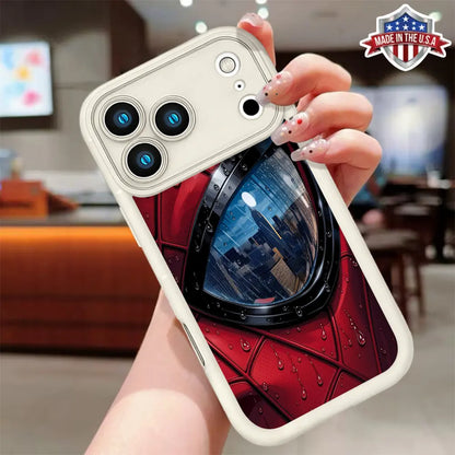Cool Comic Hero Eye Pattern Phone Case for Iphone 17 16 15 14 Pro Max 13 12 11 XR XS plus Air Slim Shockproof anti Scratch TPU Protective Cover Stylish Superhero Aesthetic Phone Accessory