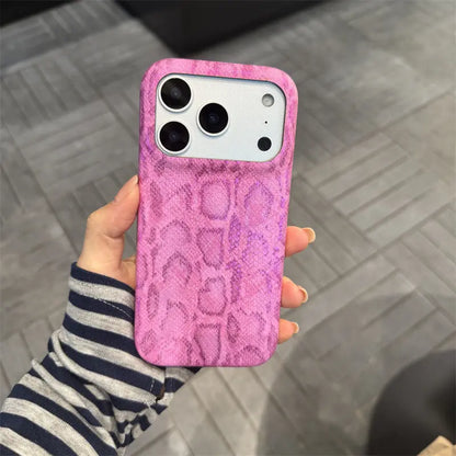 Retro Python Skin Pattern Case for Iphone 17 Pro Max, Full Protection Anti-Drop Case for Iphone 16